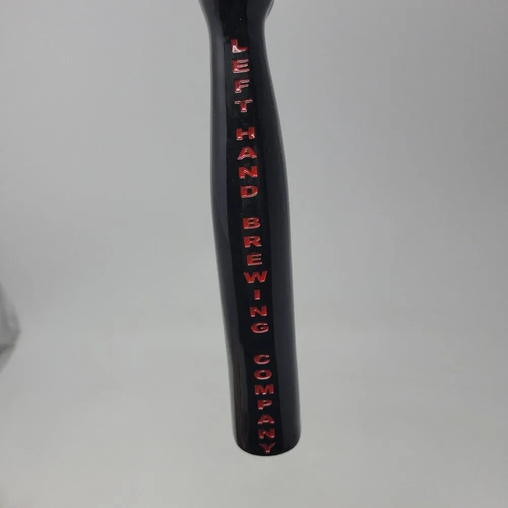 Left Hand Brewing Craft Beer Bar Tap Handle Kegerator Black Red 10